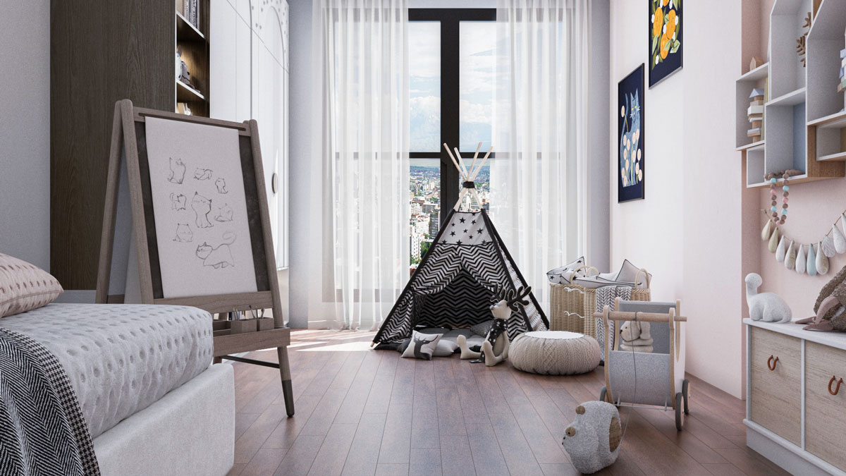 123,8 Girl Bedroom